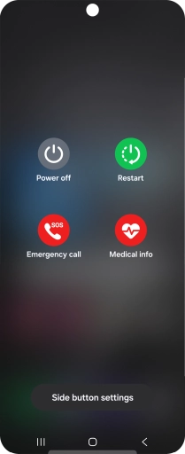 Press Power off. Press Power off.