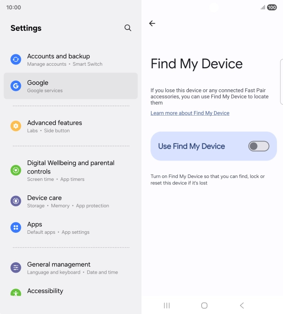 Press the indicator next to Press the indicator next to