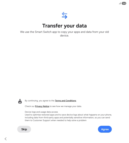 Press Agree. Press Agree.