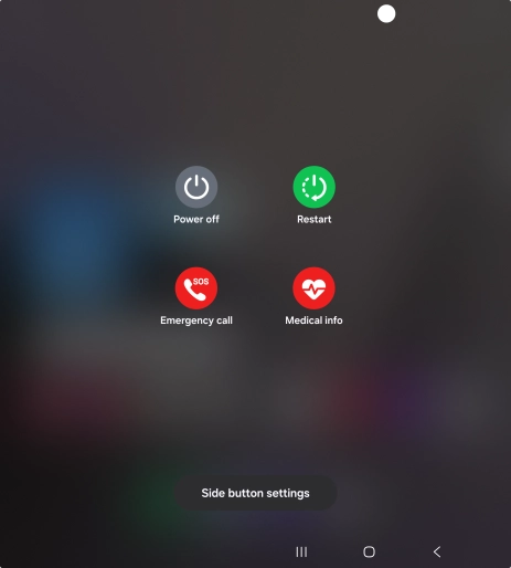 Press Power off. Press Power off.