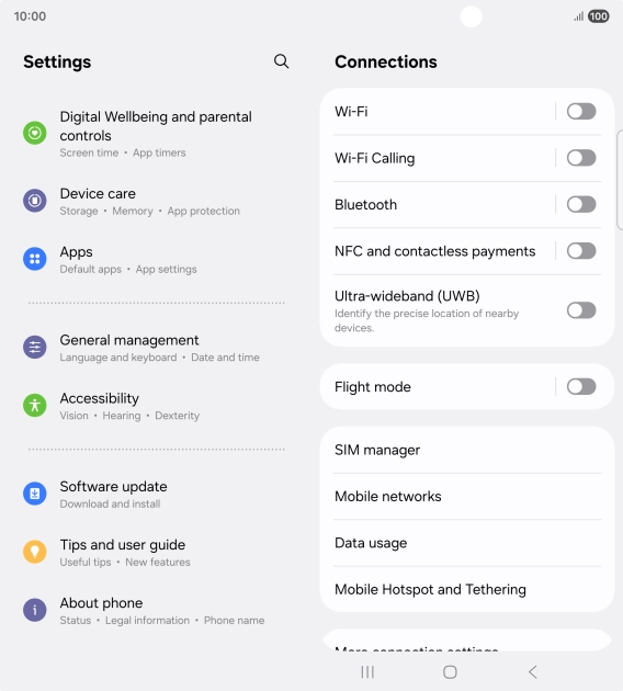 Press Software update. Press Software update.