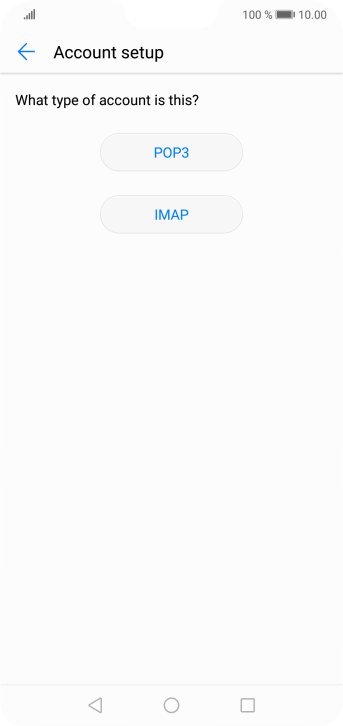 Press IMAP. Press IMAP.