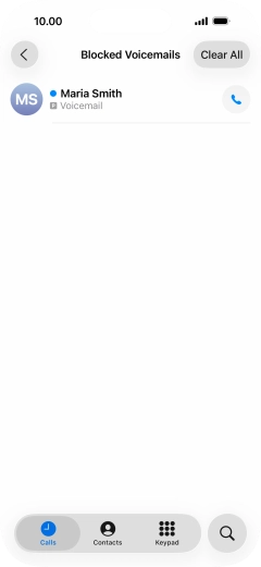 Press the required message. Press the required message.