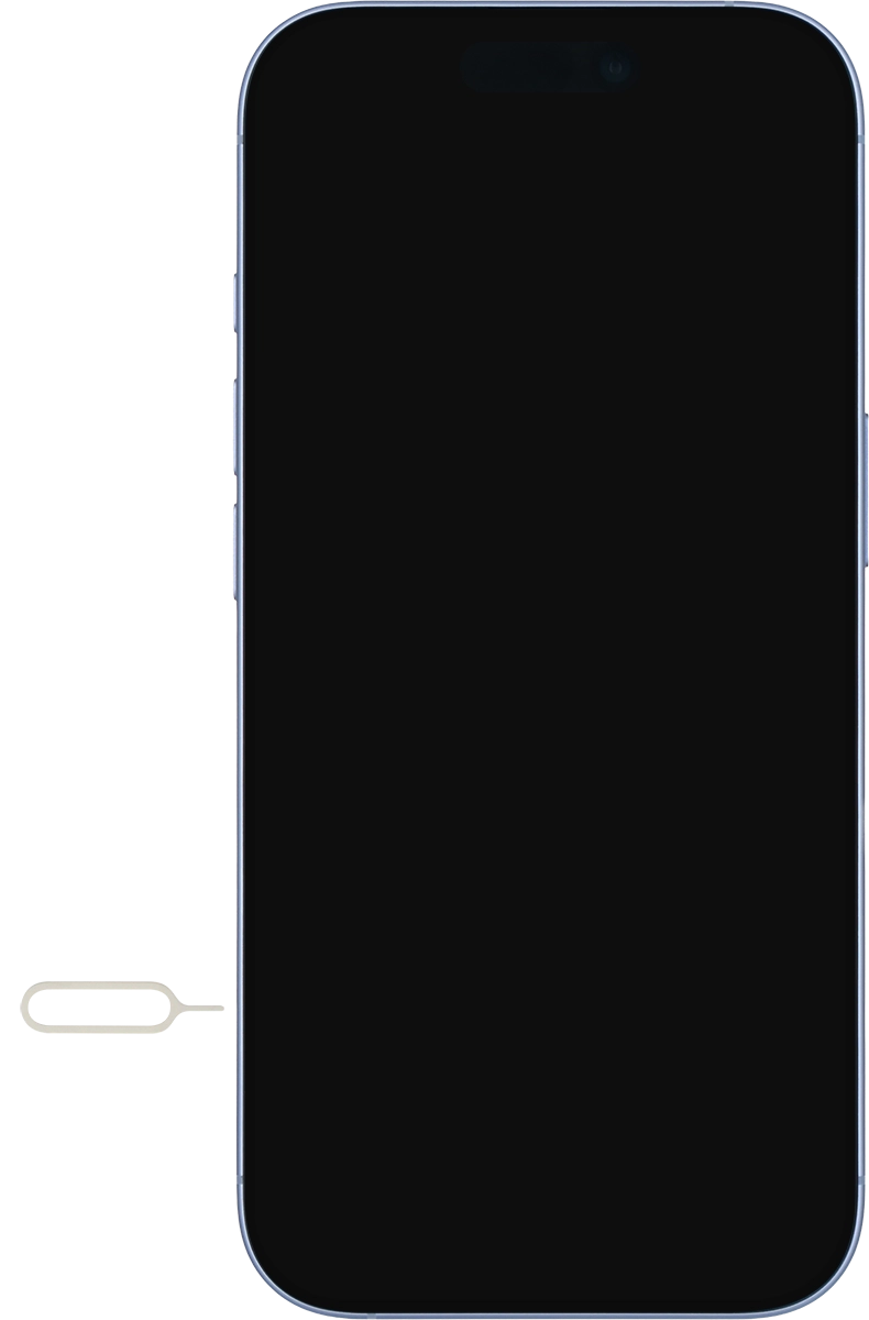 Find the opener for the SIM holder. Find the opener for the SIM holder.