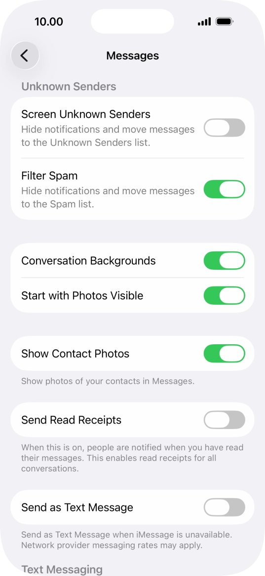 Press the indicator next to Press the indicator next to