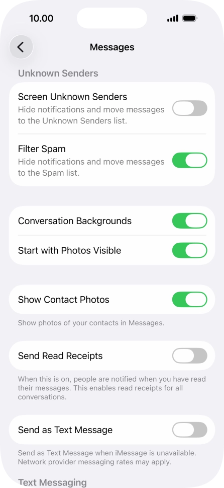 Press the indicator next to Press the indicator next to