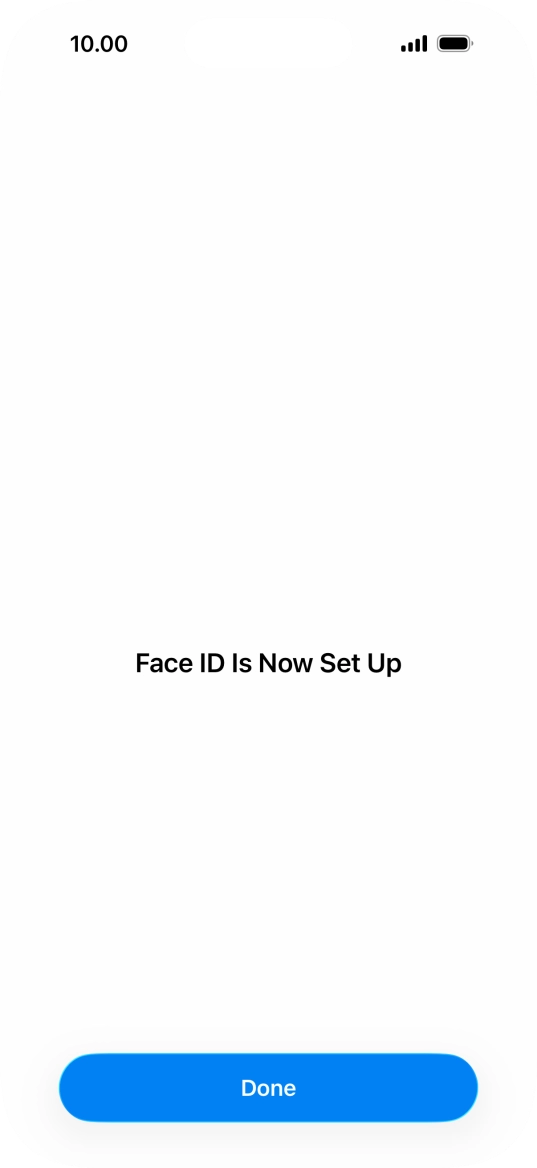 Press Done. If you haven't previously selected a phone lock code, key in a code of your own choice twice. Press Done. If you haven't previously selected a phone lock code, key in a code of your own choice twice.