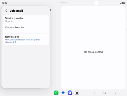 Press Voicemail number. Press Voicemail number.