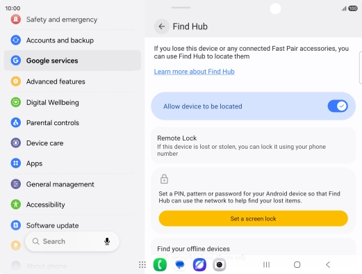 Press the Home key to return to the home screen. Press the Home key to return to the home screen.
