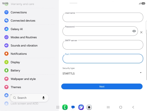 Press the drop down list below Press the drop down list below