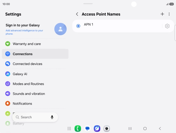 Press the add icon. Press the add icon.