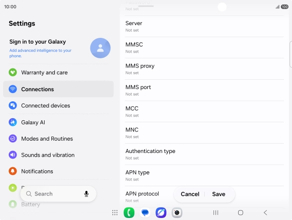 Press MMS proxy. Press MMS proxy.
