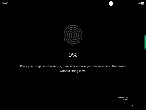 Follow the instructions on the screen to create the phone lock code using your fingerprint. Follow the instructions on the screen to create the phone lock code using your fingerprint.