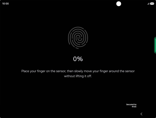 Follow the instructions on the screen to create the phone lock code using your fingerprint. Follow the instructions on the screen to create the phone lock code using your fingerprint.