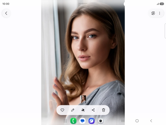 Press the AI icon. Press the AI icon.