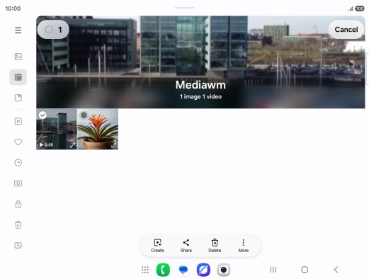 Press the select all icon. Press the select all icon.