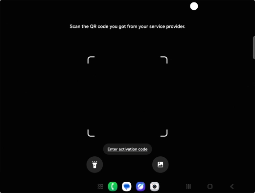 Place the QR code you've received inside the phone camera frame to scan the code. Place the QR code you've received inside the phone camera frame to scan the code.