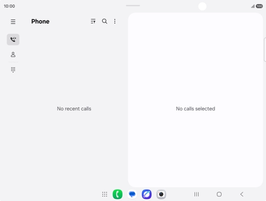 Press the menu icon. Press the menu icon.