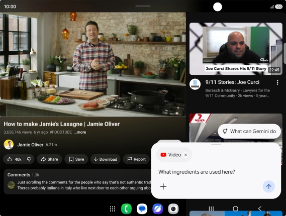 Follow the instructions on the screen to type or speak the required question for the video. Follow the instructions on the screen to type or speak the required question for the video.