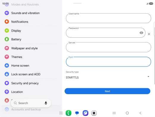 Press the drop down list below Press the drop down list below