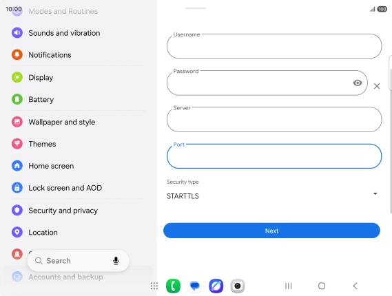 Press the drop down list below Press the drop down list below