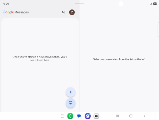 Press the profile icon. Press the profile icon.