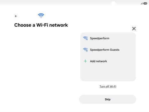 Press the required Wi-Fi network. Press the required Wi-Fi network.