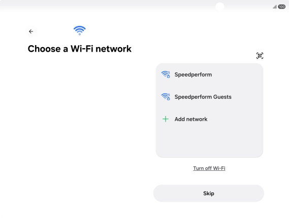 Press the required Wi-Fi network. Press the required Wi-Fi network.