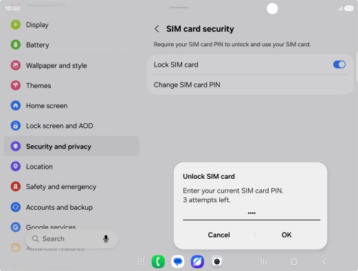 Key in your PIN and press OK. The default PIN is 1111. Key in your PIN and press OK. The default PIN is 1111.