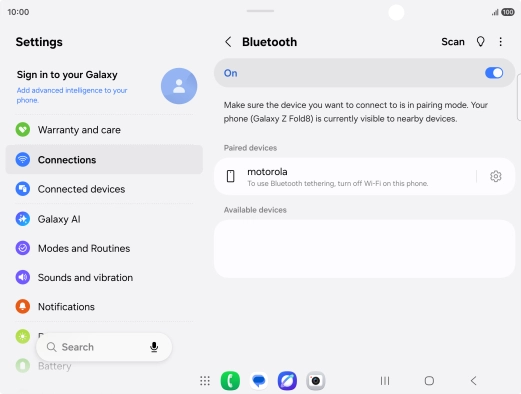 Press the Home key to return to the home screen. Press the Home key to return to the home screen.
