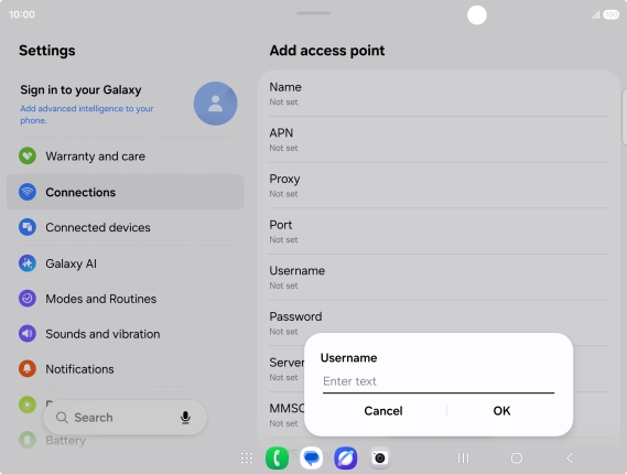 Key in eesecure and press OK. Key in eesecure and press OK.