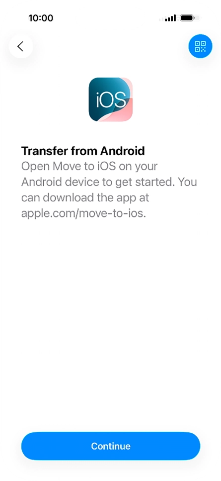 To transfer content to your phone, you need to install the app To transfer content to your phone, you need to install the app