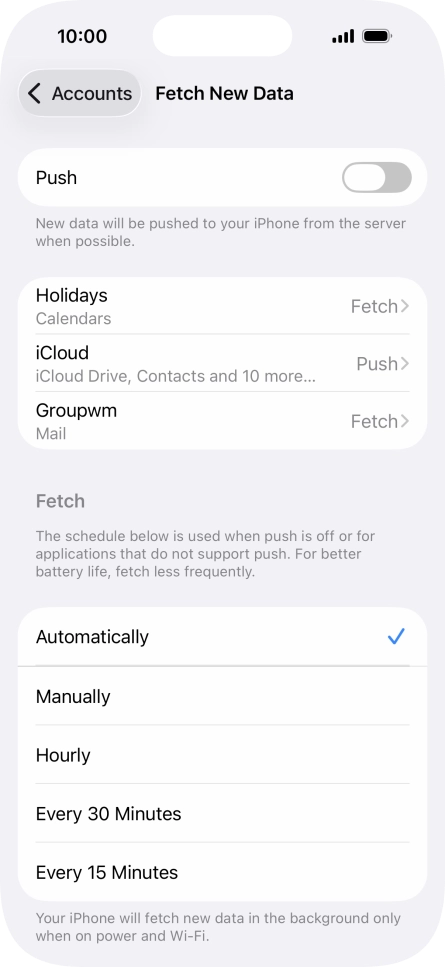 If you turn off the function, press the required setting. If you turn off the function, press the required setting.