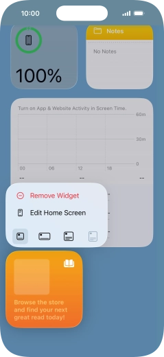 Press Remove Widget. Press Remove Widget.