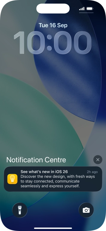 Press the required notification and follow the instructions on the screen to use the selected function. Press the required notification and follow the instructions on the screen to use the selected function.