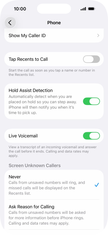 Press Show My Caller ID. Press Show My Caller ID.