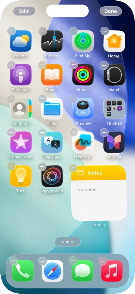 Press Done. Press Done.