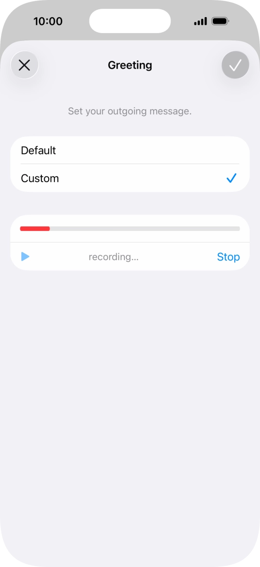 Press Stop to stop recording. Press Stop to stop recording.