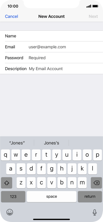Press Email and key in your email address. Press Email and key in your email address.