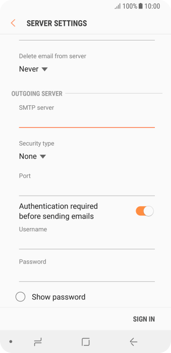 Press the drop down list below Press the drop down list below