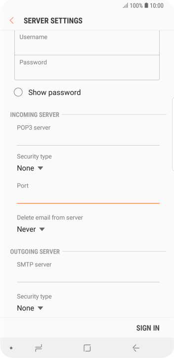 Press the drop down list below Press the drop down list below