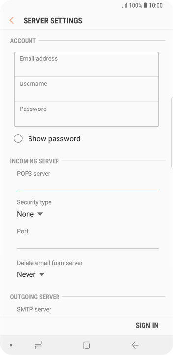 Press the drop down list below Press the drop down list below