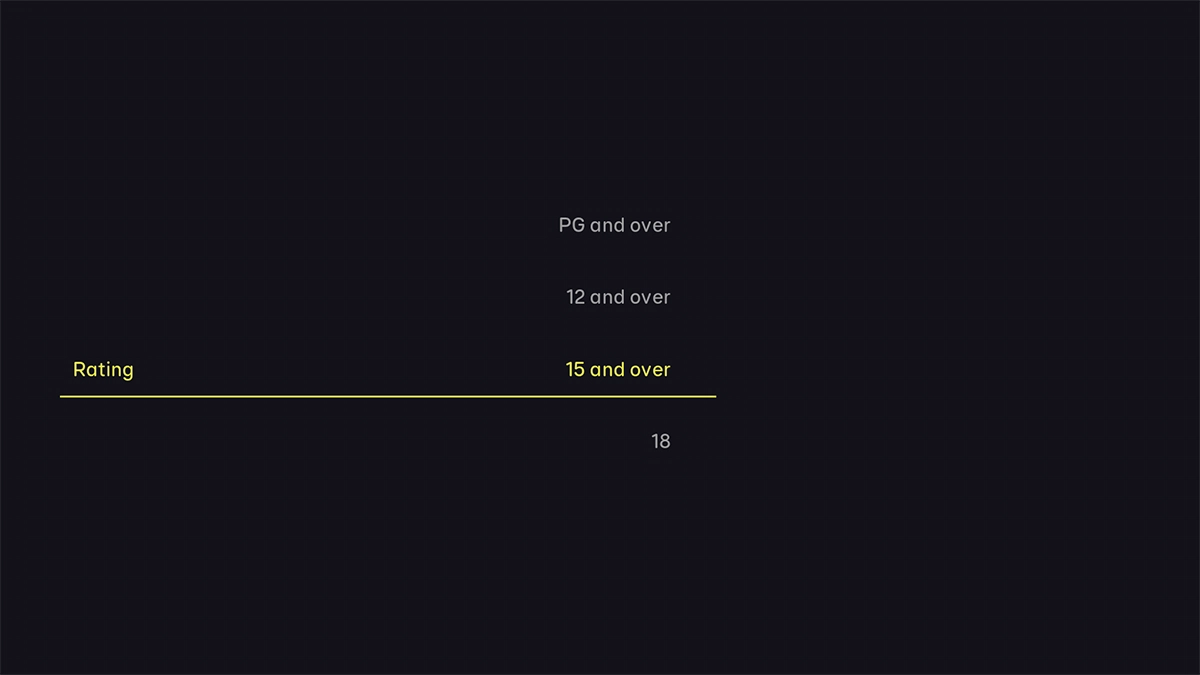 Highlight the required setting. Highlight the required setting.