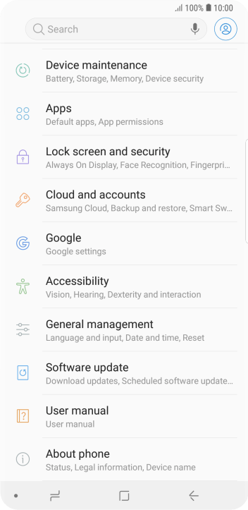 Press Cloud and accounts. Press Cloud and accounts.