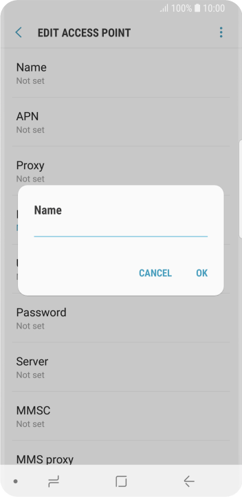 Key in EE MMS and press OK. Key in EE MMS and press OK.