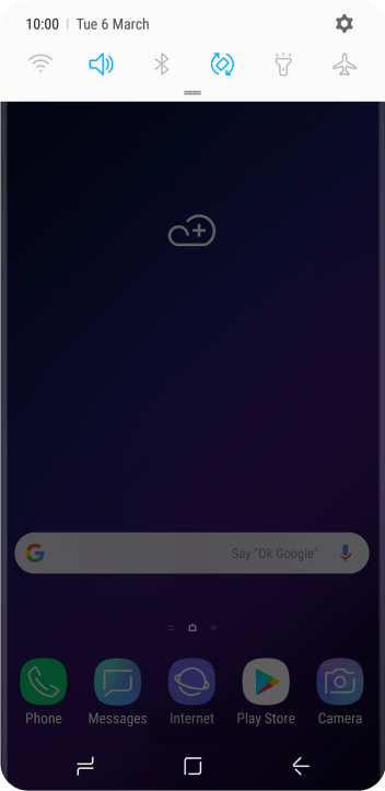 Press the settings icon. Press the settings icon.