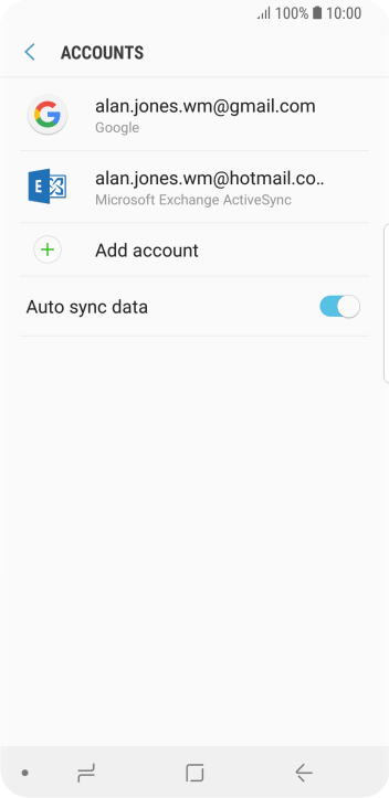 If this screen is displayed, you email account has been recognised and set up automatically. Follow the instructions on the screen to key in more information and finish setting up your phone. If this screen is displayed, you email account has been recognised and set up automatically. Follow the instructions on the screen to key in more information and finish setting up your phone.
