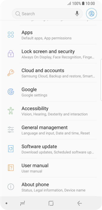 Press Cloud and accounts. Press Cloud and accounts.