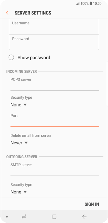 Press the drop down list below Press the drop down list below