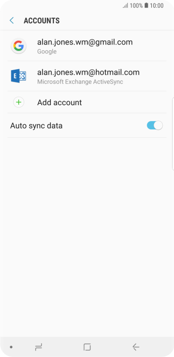 If this screen is displayed, you email account has been recognised and set up automatically. Follow the instructions on the screen to key in more information and finish setting up your phone. If this screen is displayed, you email account has been recognised and set up automatically. Follow the instructions on the screen to key in more information and finish setting up your phone.